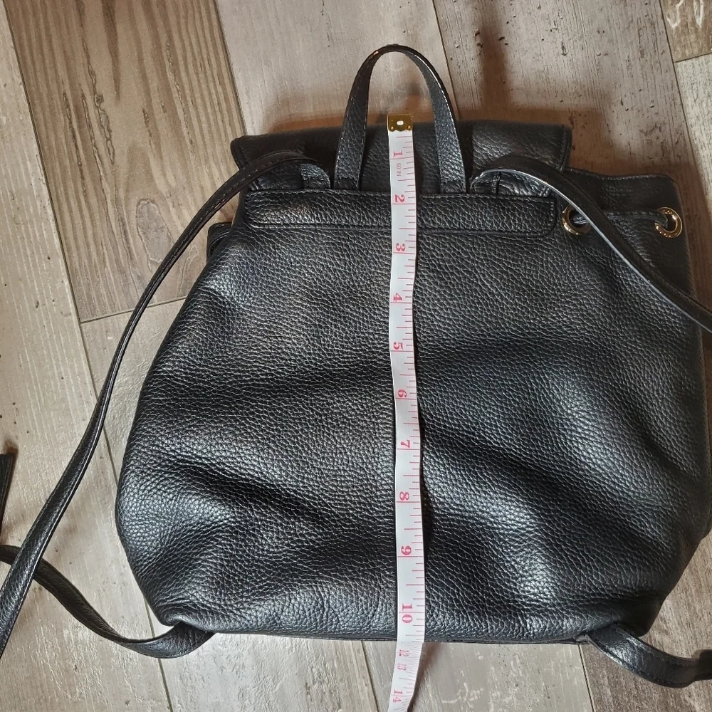 Kate Spade New York Mulberry Street Cinch Magnetic Leather Backpack Black